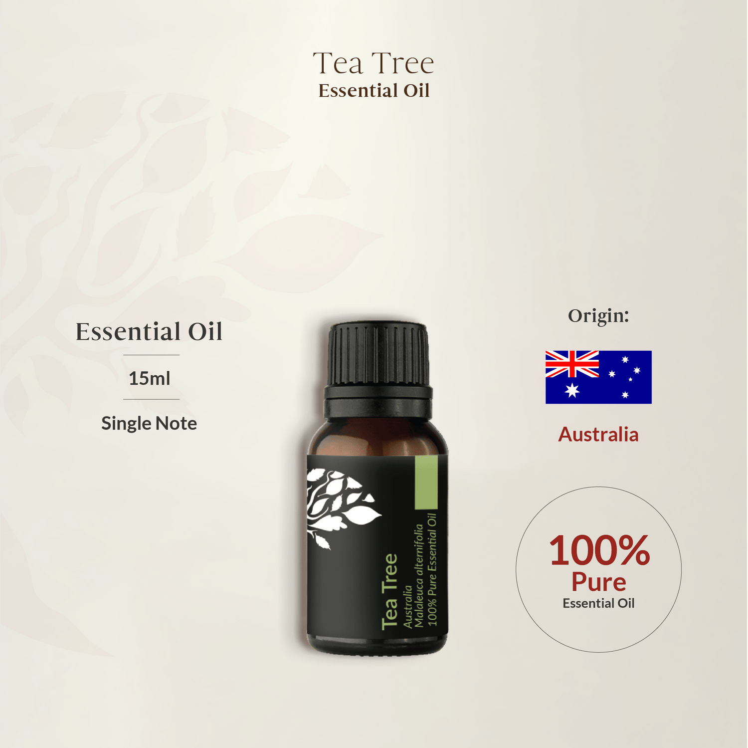 Tea Tree Essential Oil 15ml (Expiry : OCT 2026)