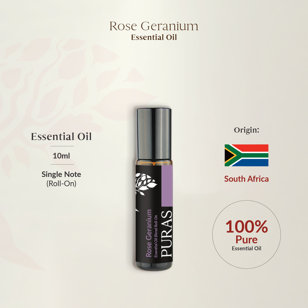 Rose Geranium Essential Oil (Roll-On) 10ml