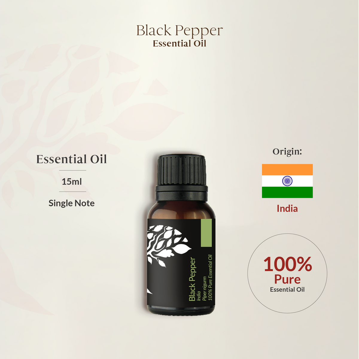 Black Pepper Essential Oil 15ml