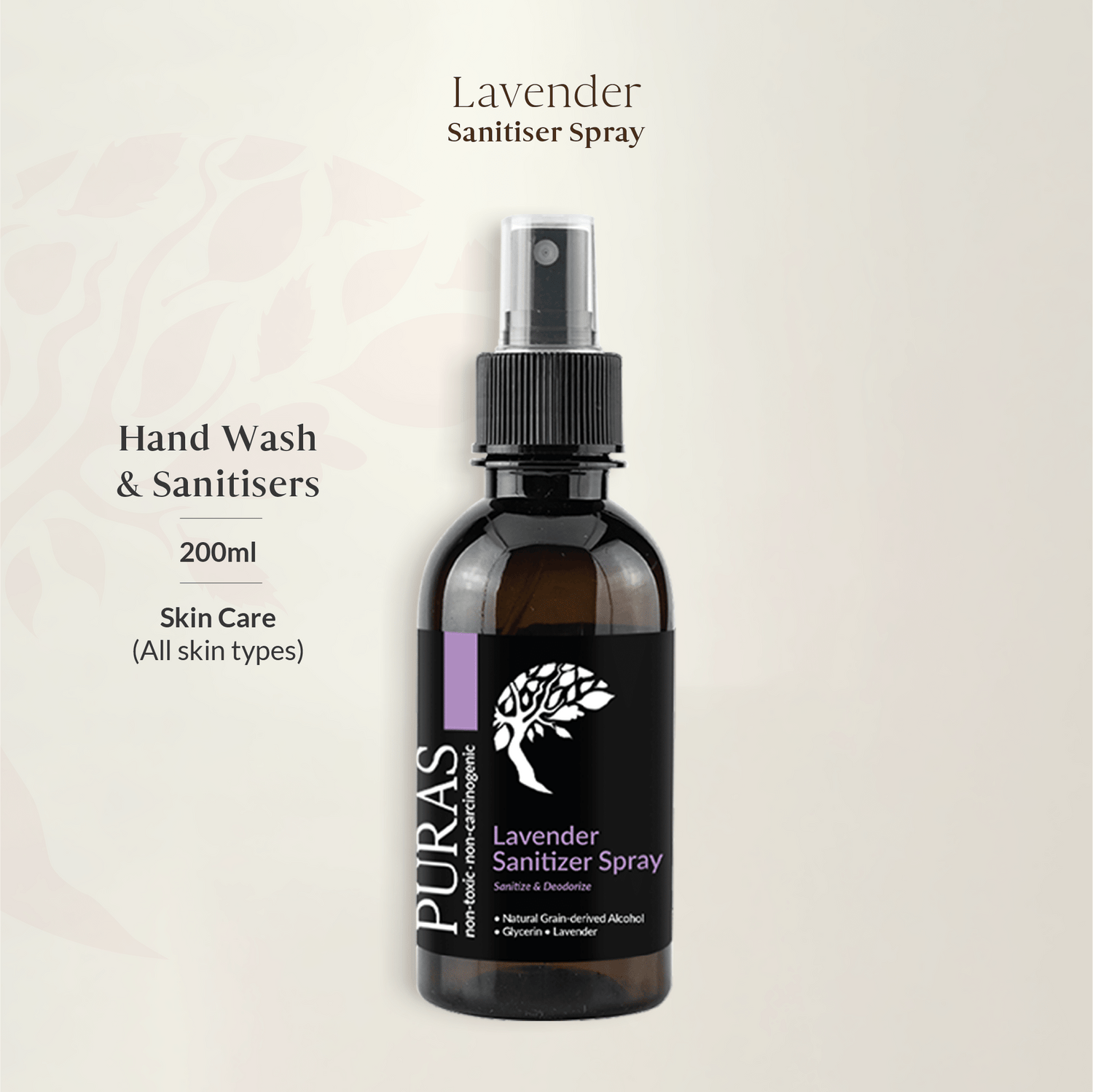 Lavender Sanitizer Spray 200ml (Expiry : NOV 2026)