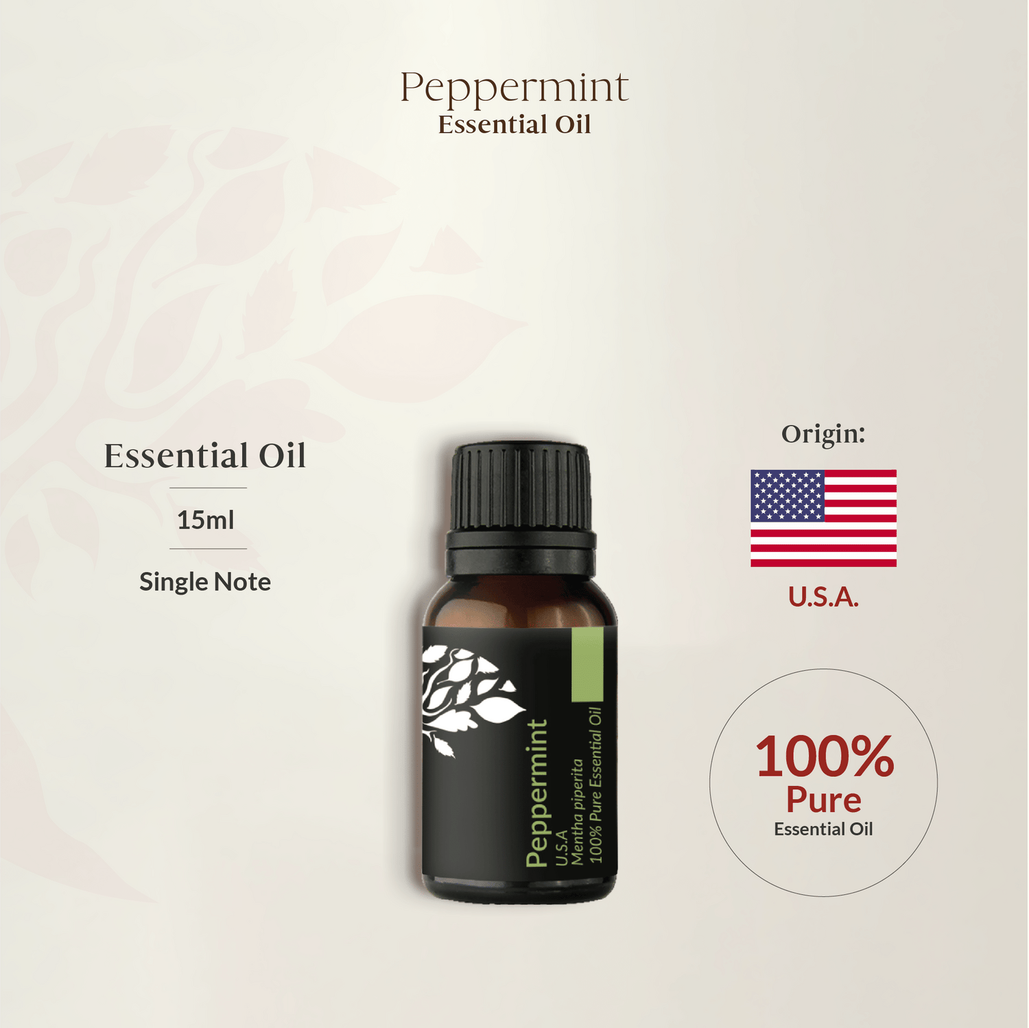 Peppermint Essential Oil 15ml