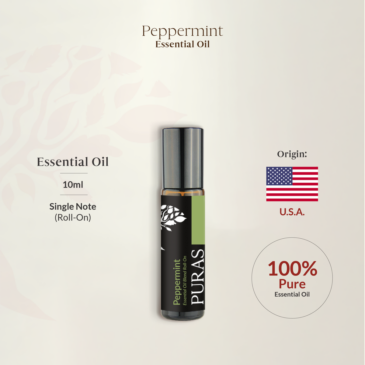 Peppermint Essential Oil (Roll-On) 10ml