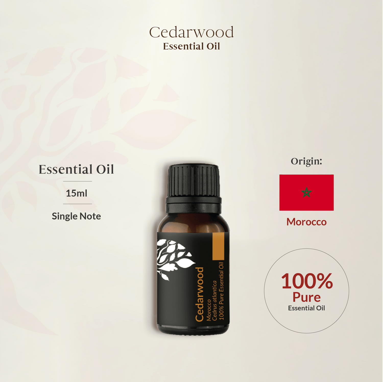 Cedarwood Essential Oil 15ml