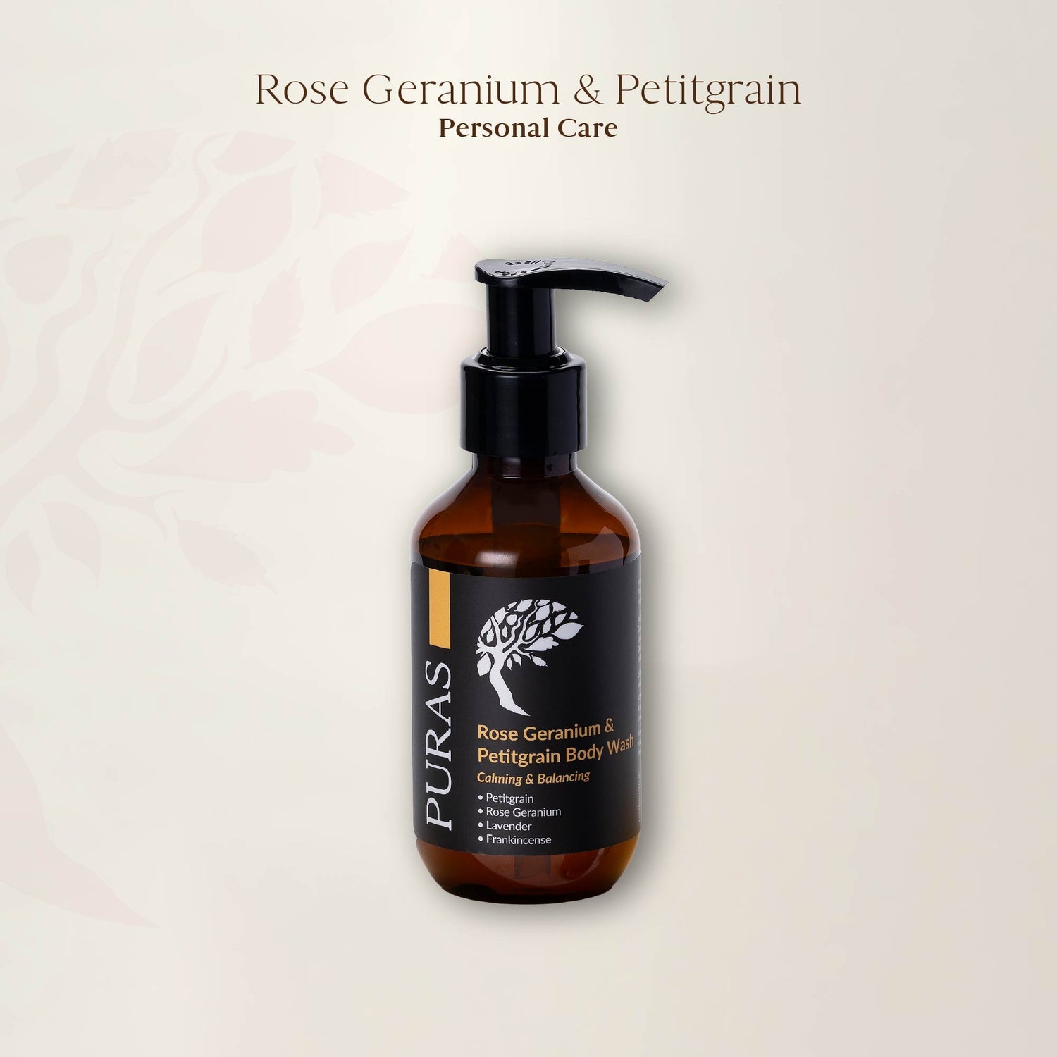 Rose Geranium & Petitgrain Body Wash 120ml