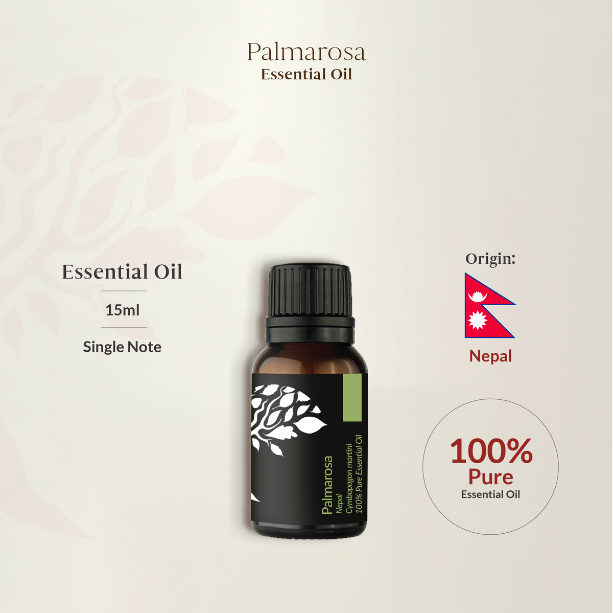 Palmarosa Essential Oil 15ml