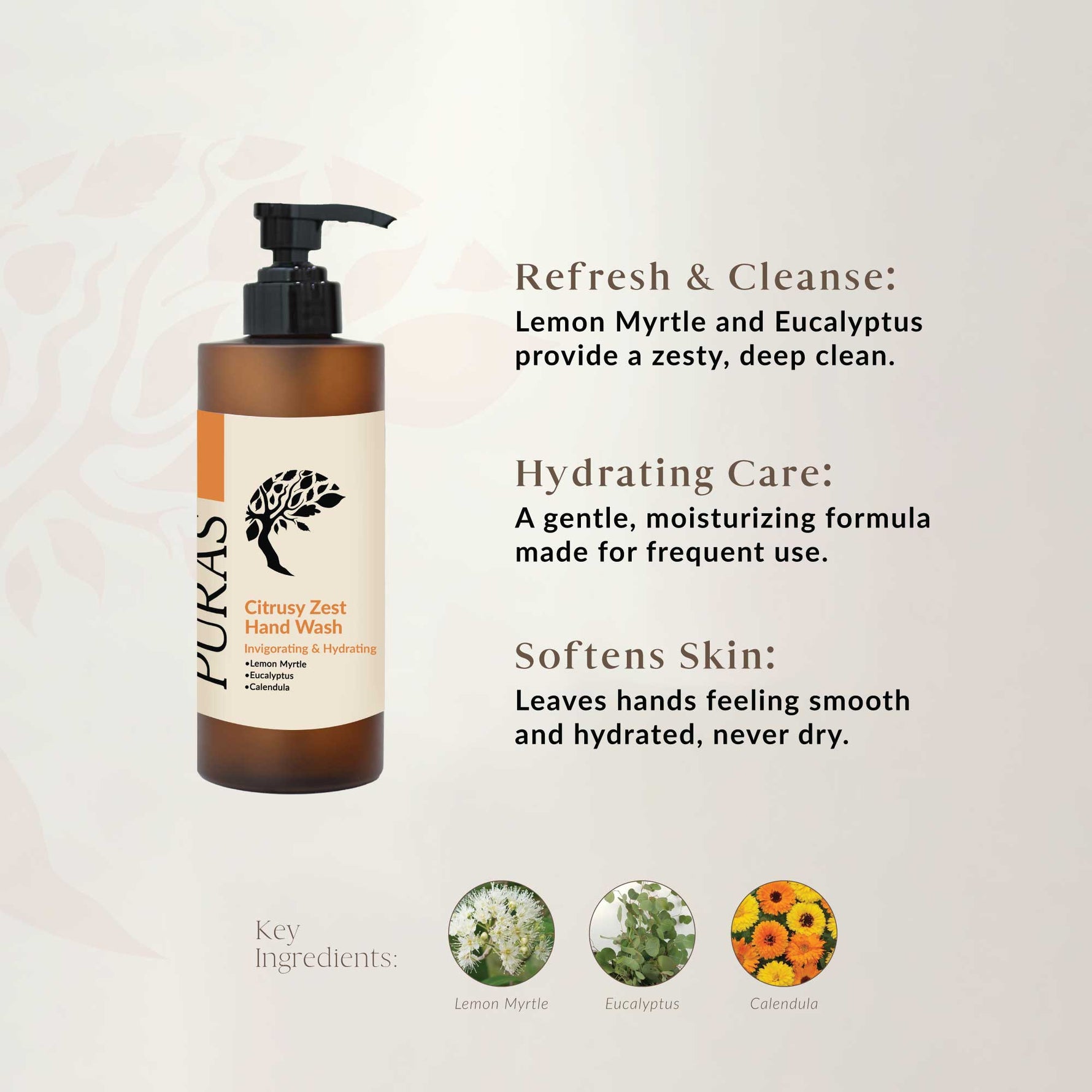 Puras Citrus Zest Hand Wash