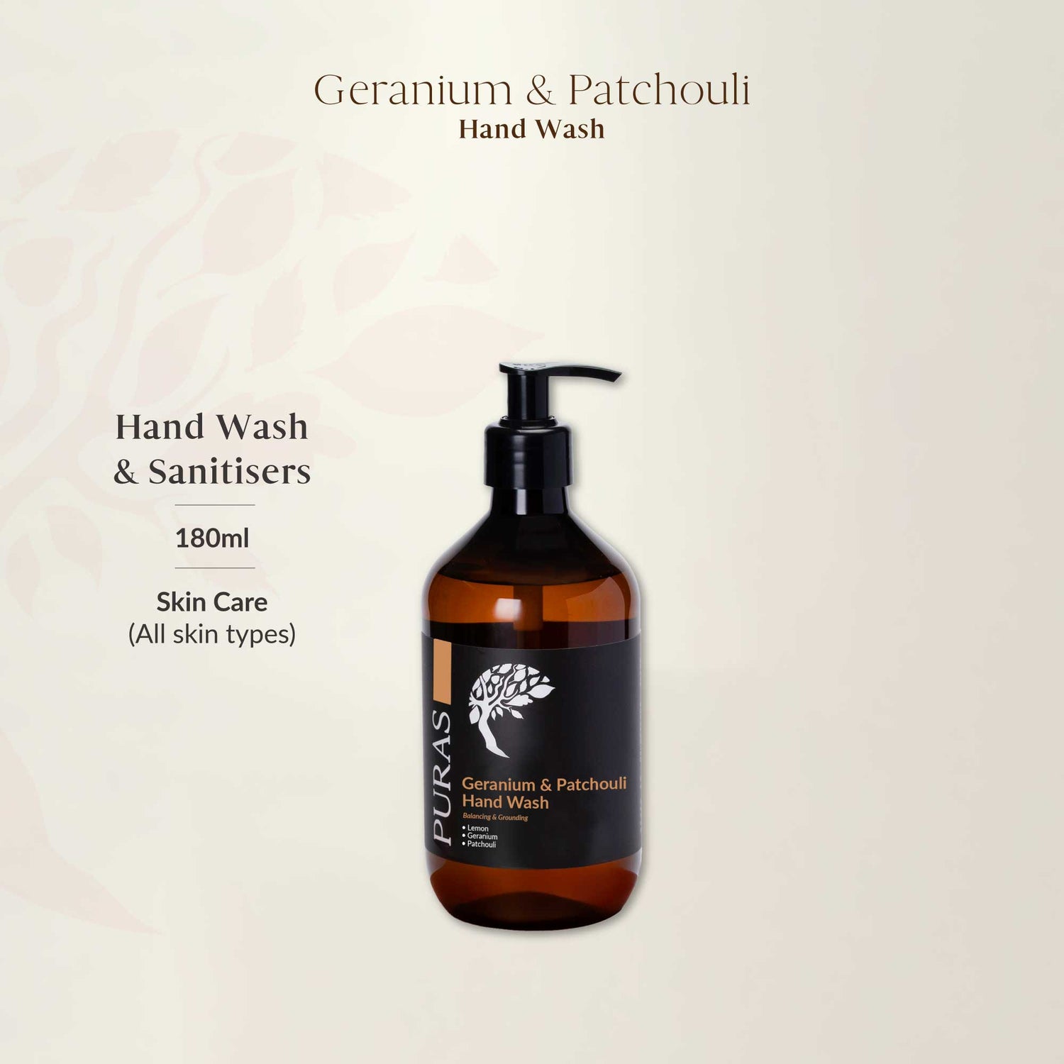 Geranium & Patchouli Hand Wash 180ml