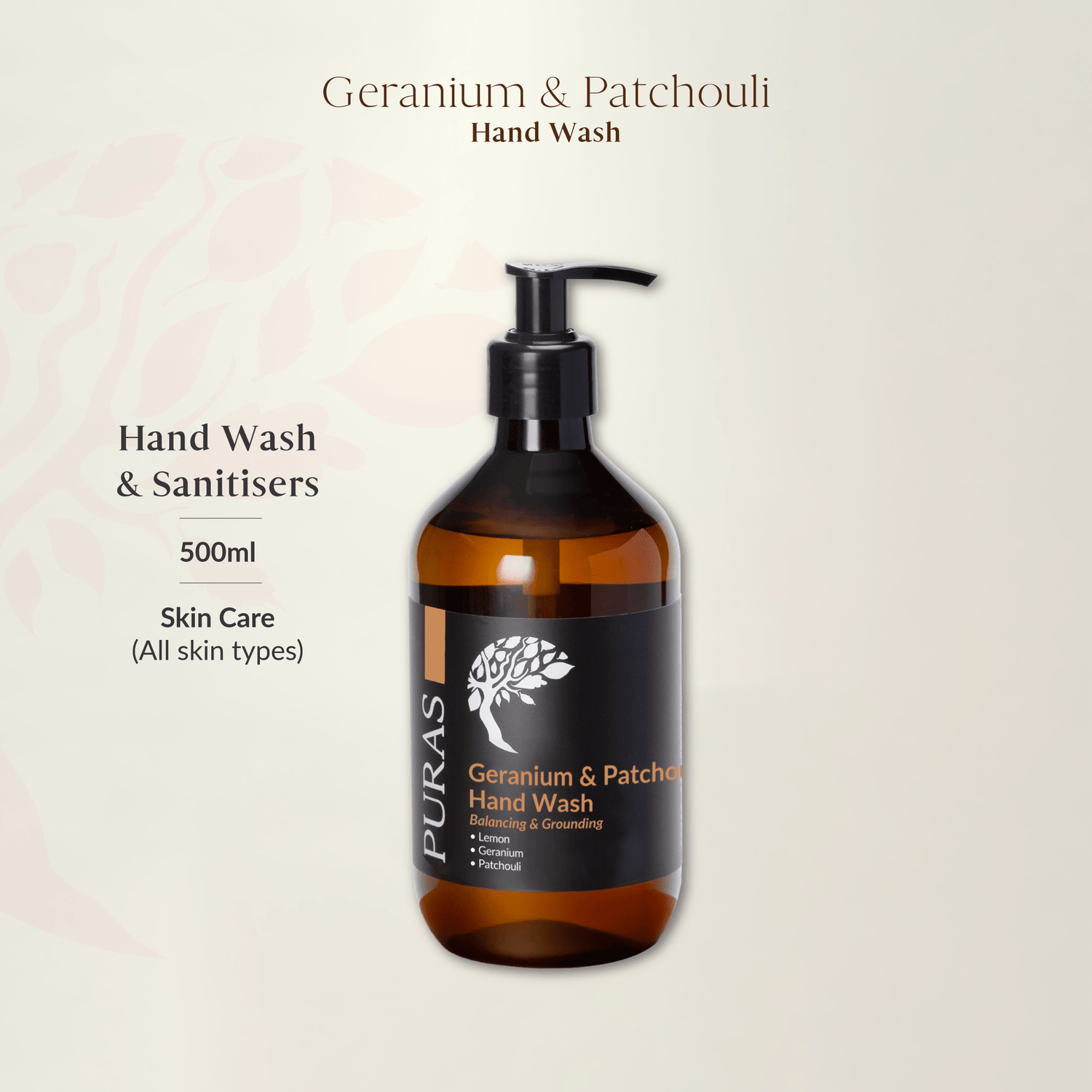 Geranium & Patchouli Hand Wash 500ml