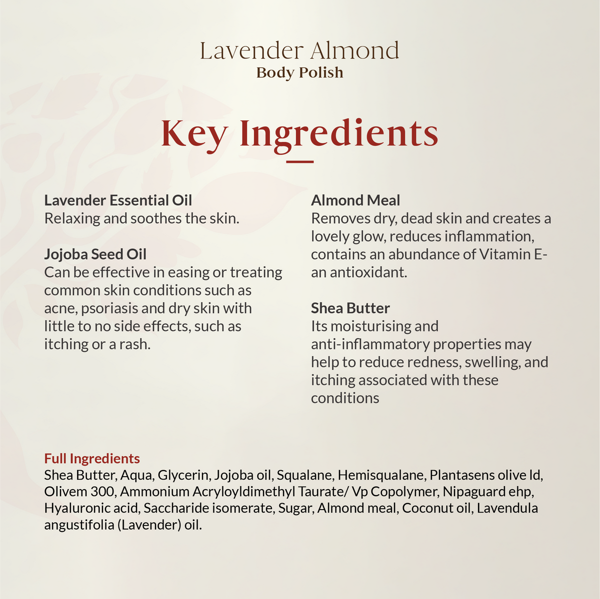 Lavender Almond Body Polish 200gm