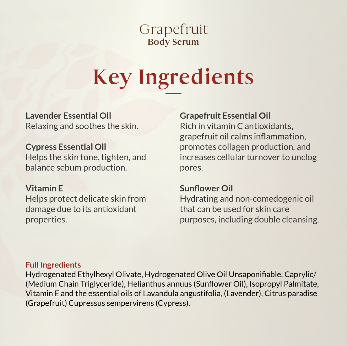 Grapefruit Body Serum 200ml