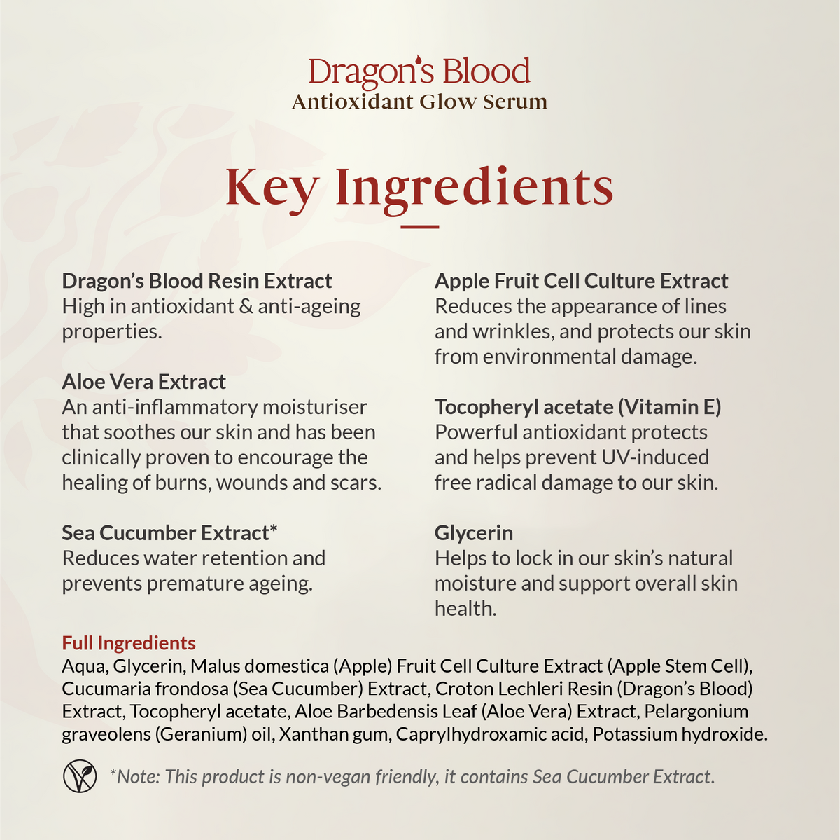 Dragon's Blood Antioxidant Glow Serum 50ml