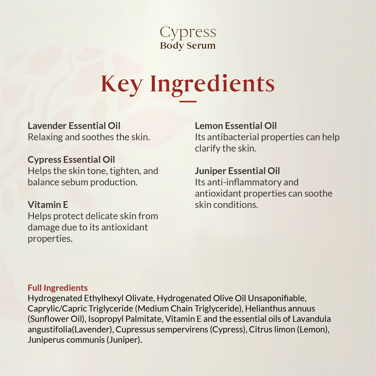 Cypress Body Serum 55ml