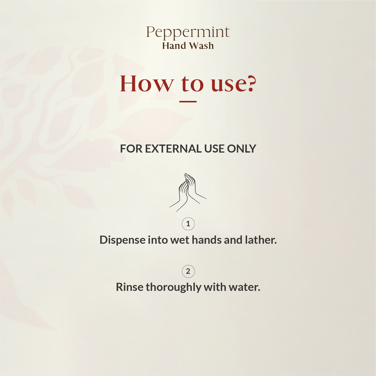Peppermint Hand Wash 200ml