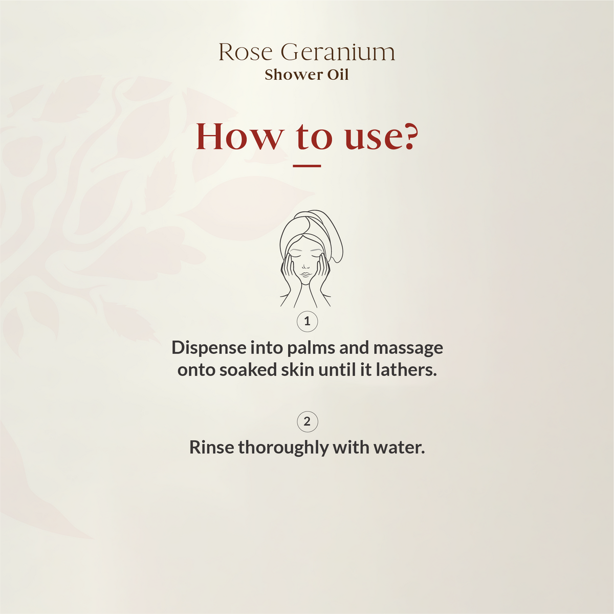 Rose Geranium Shower Oil 200ml