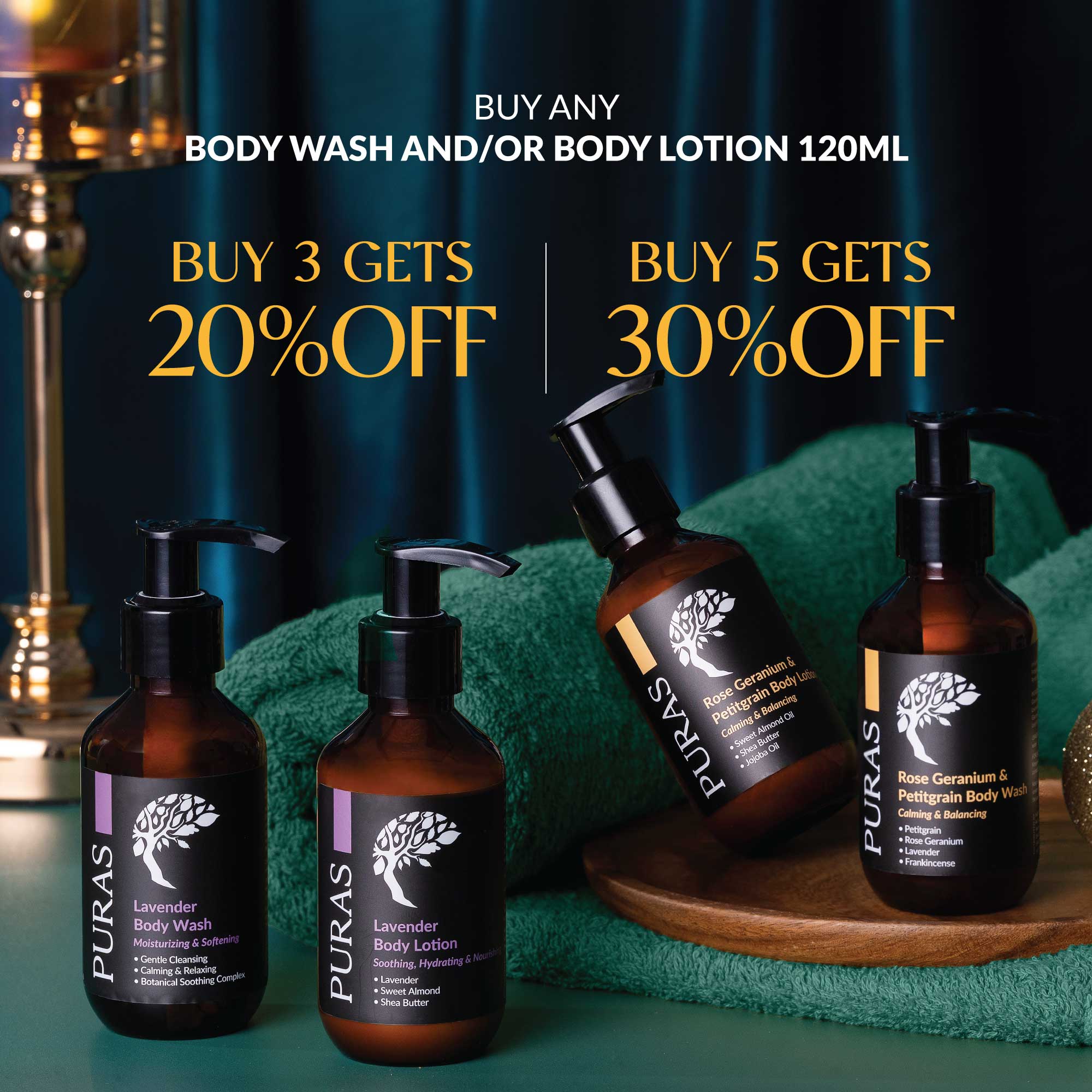 [X11] Rose Geranium & Petitgrain Body Lotion 120ml