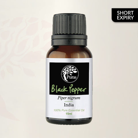 Black Pepper Essential Oil 15ml - Short Expiry