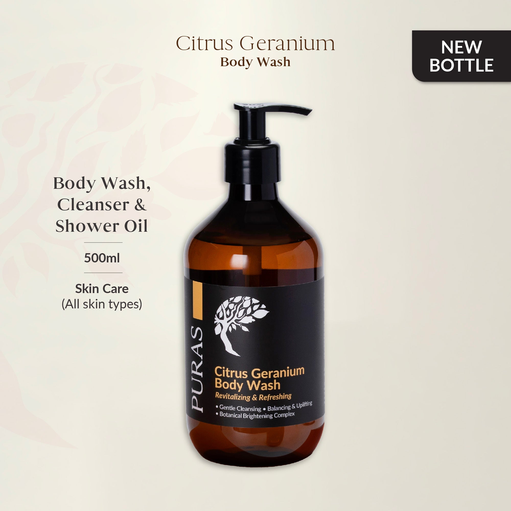 Citrus Geranium Body Wash 500ml