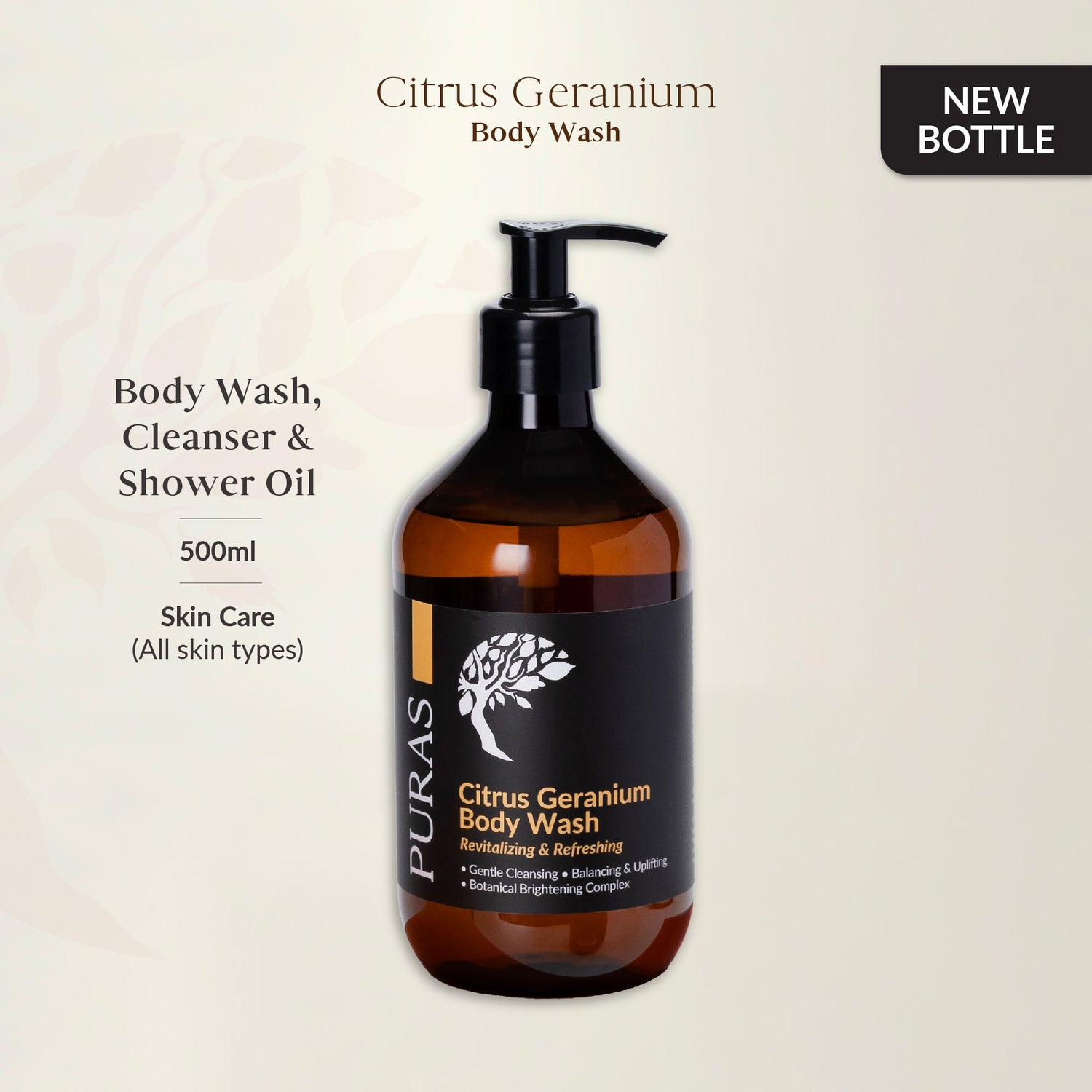 Citrus Geranium Body Wash 500ml
