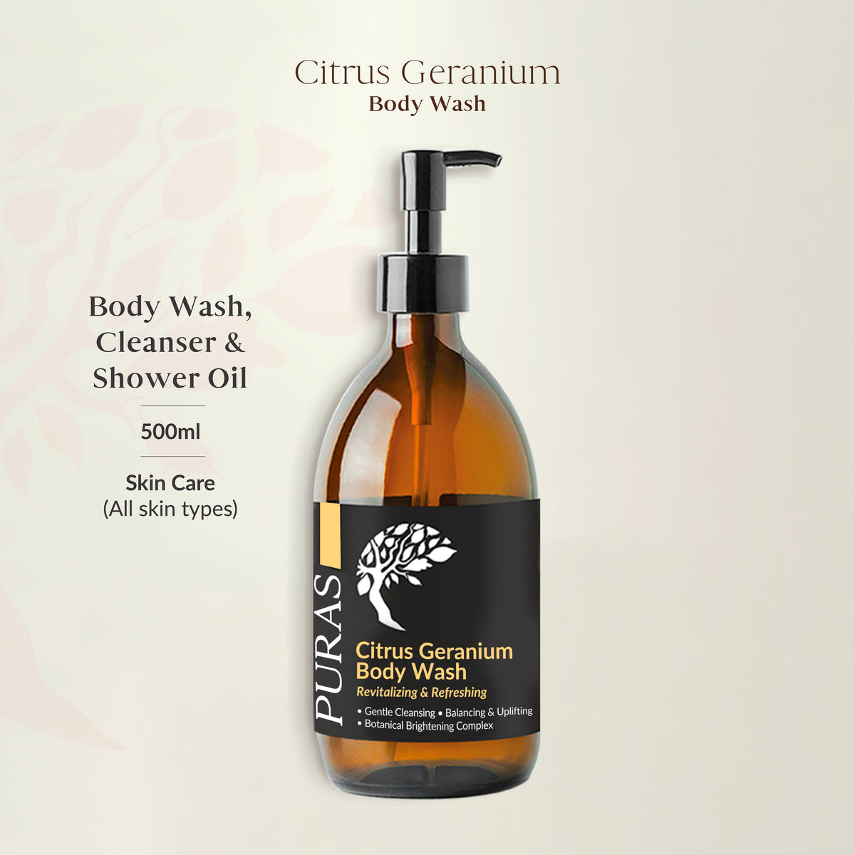 Citrus Geranium Body Wash 500ml