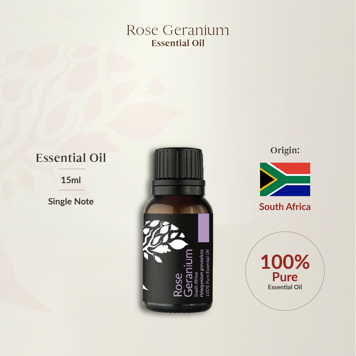 Rose Geranium Essential Oil 15ml