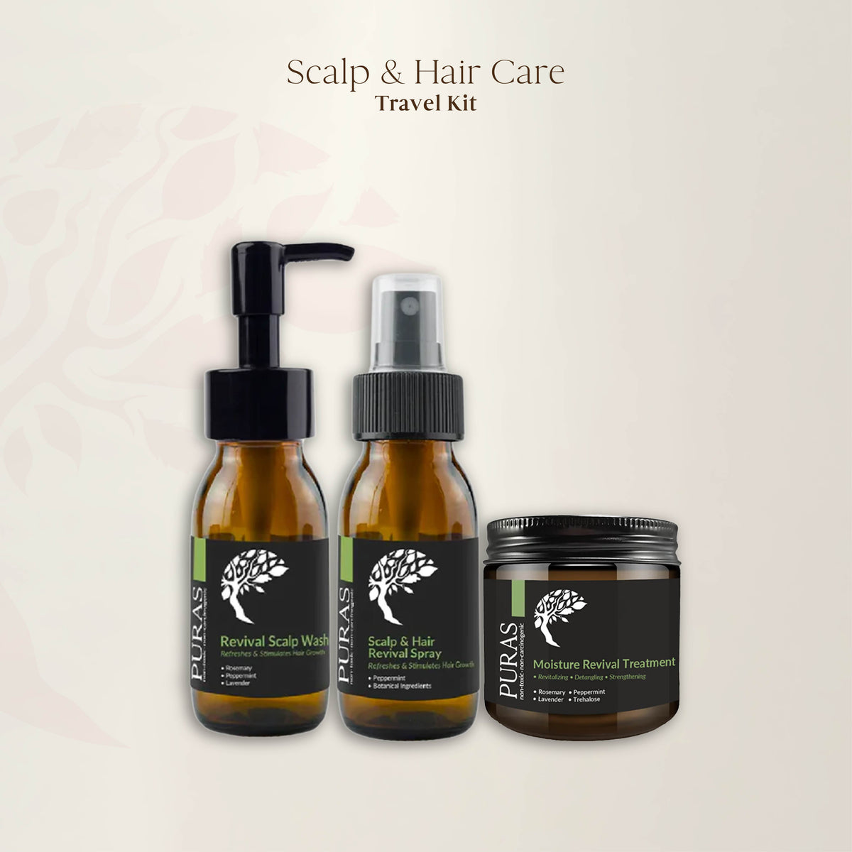 Scalp & Hair Care Travel Kit