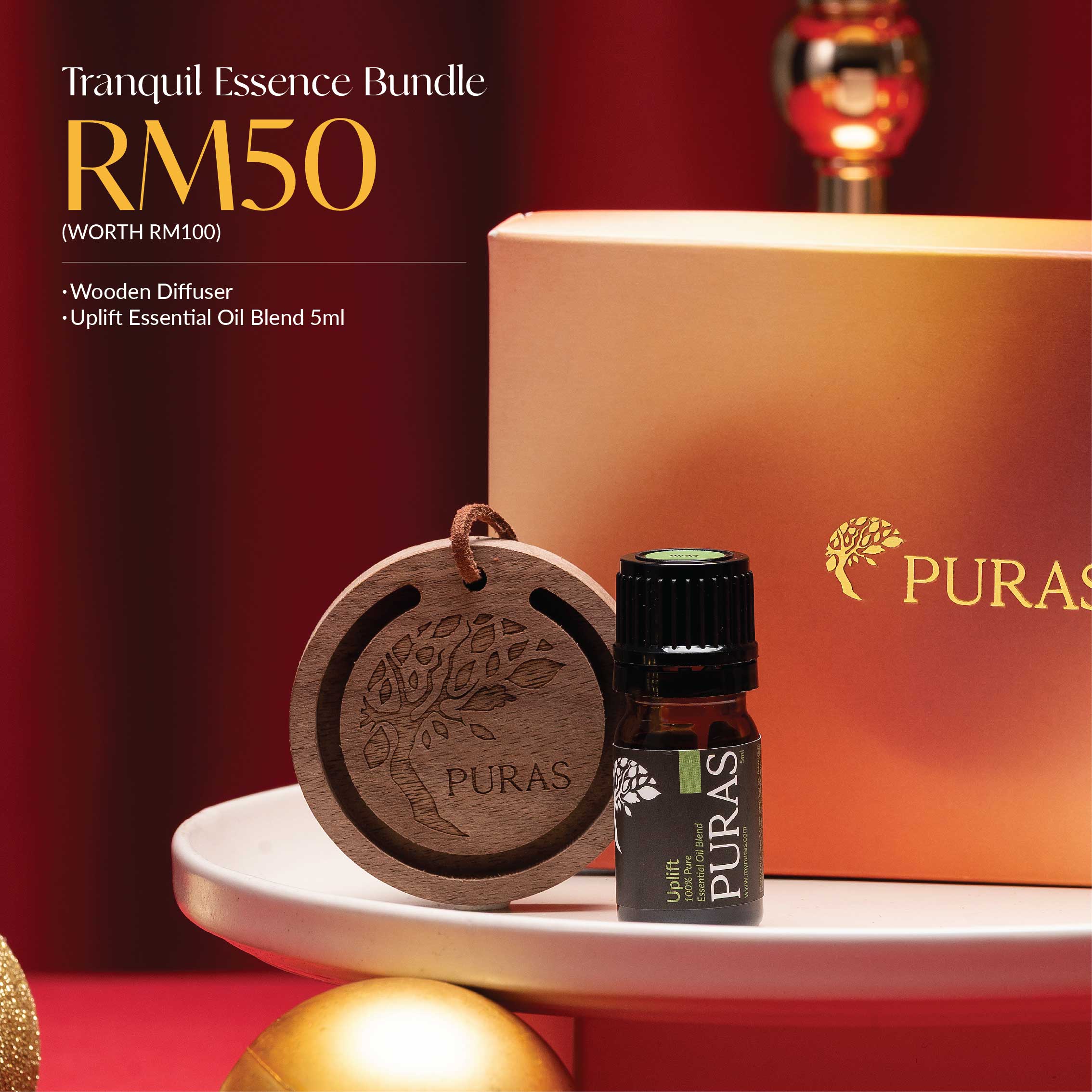 [X5] Tranquil Essence Bundle (Wood diffuser)