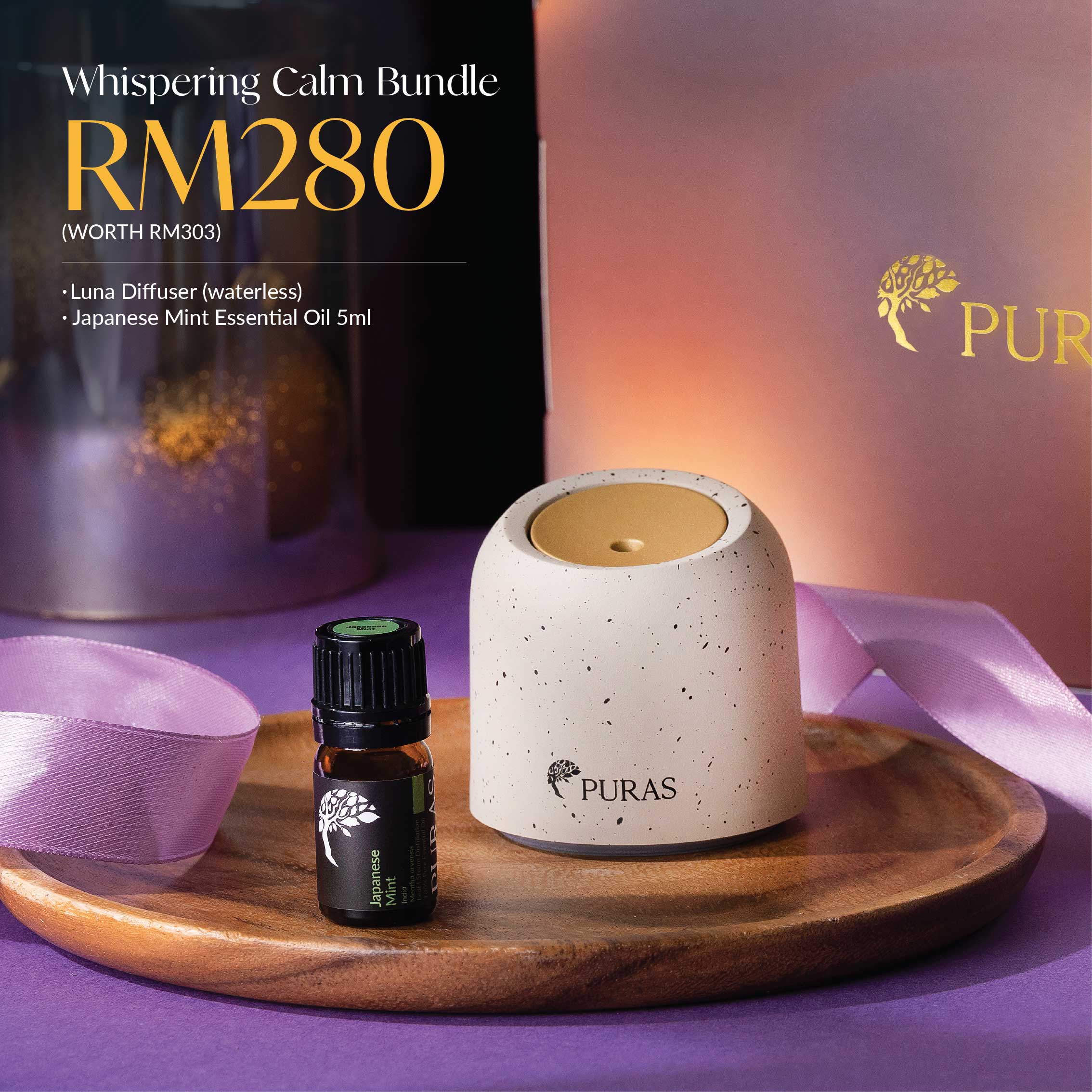 [X8] Whispering Calm Bundle - LUNA diffuser