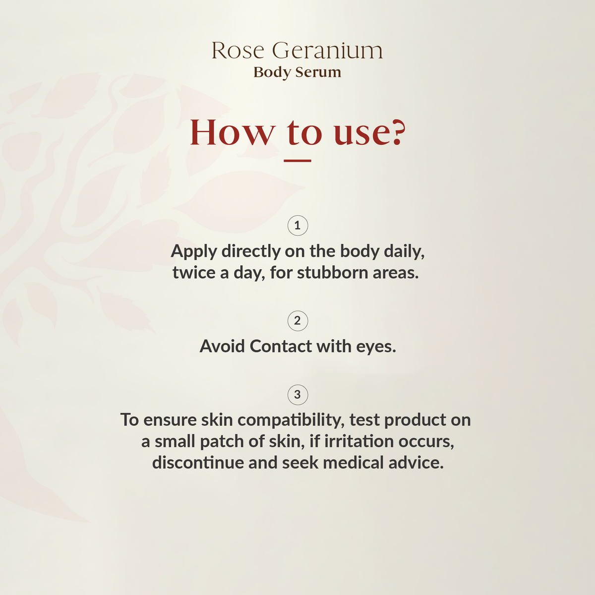 Rose Geranium Body Serum 200ml