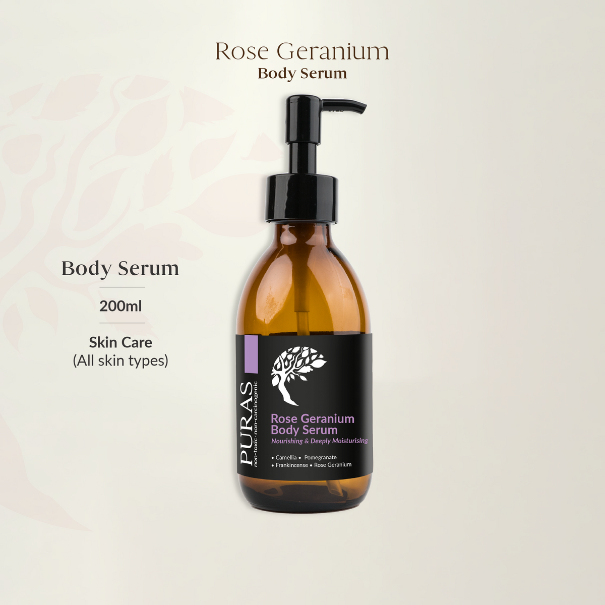 Rose Geranium Body Serum 200ml