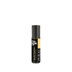 Roll-on bottle with 'Gentle Horizon' and 'Puras' branding on a transparent background