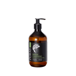 Brown bottle of Puras Revival Conditioner on a transparent background